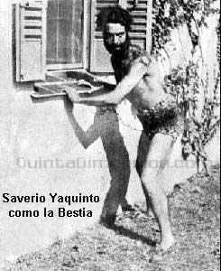 Saverio Yaquinto en EL HOMBRE BESTIA