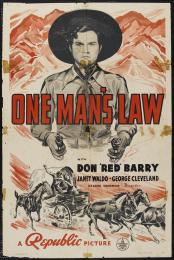 ONE MAN\'S LAW